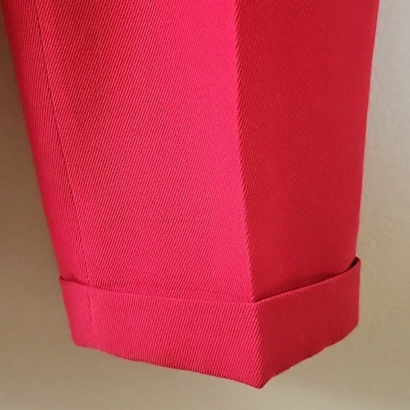 Lauren Ralph Lauren Red Worsted Wool Trouser Pants Work Office Career - Size 6 - Picture 6 of 12